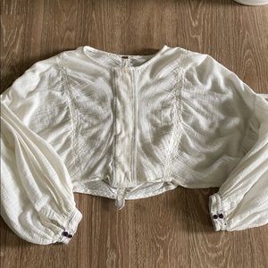 Free people cropped blouse